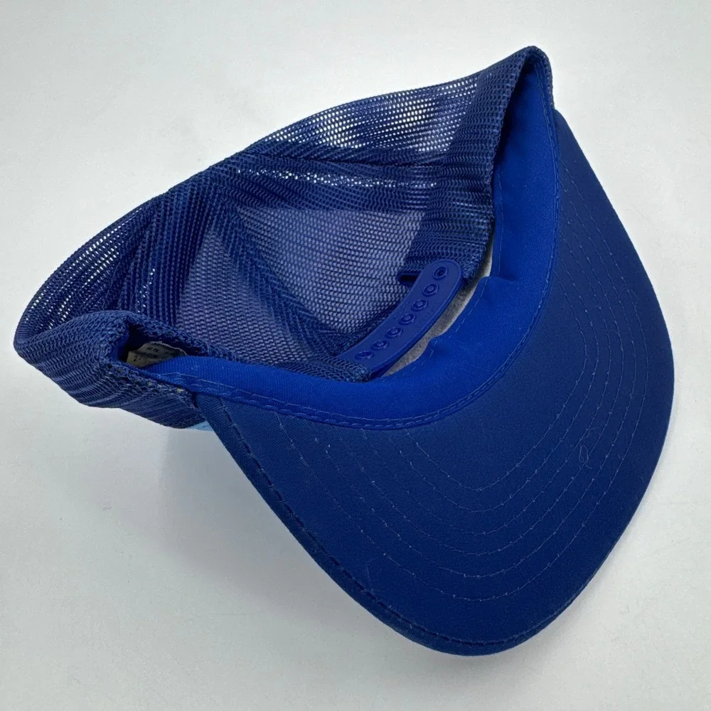 Yupoong‎ Trucker Hat Mens OSFA Blue Vintage Peavey Oil Co Texaco Snapback Mesh